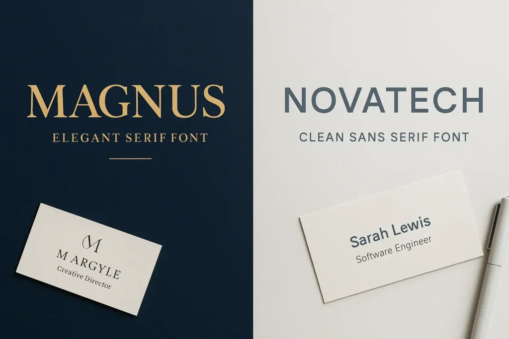 Serif Sans-Serif Fonts Comparison image