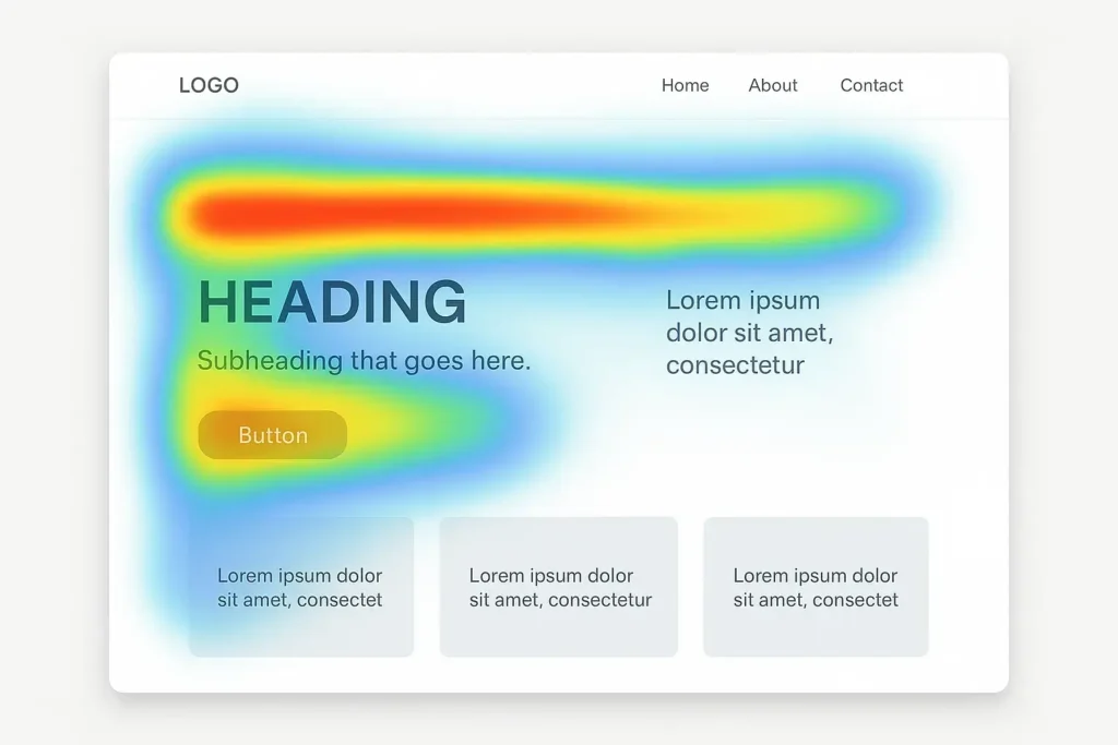 Example of a Website Heatmap
