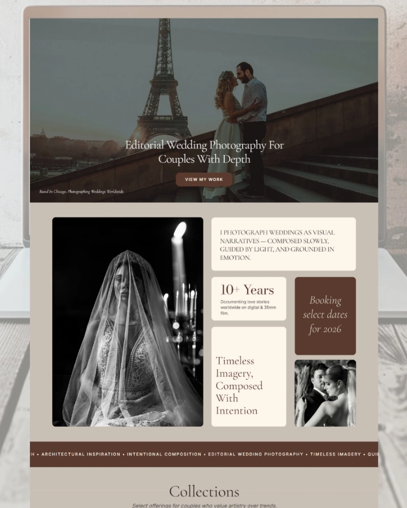 The St. Clare Showit Template