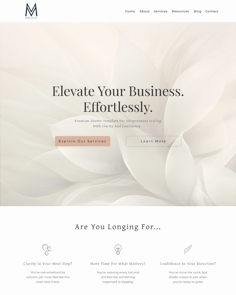 The St. Thérèse Template