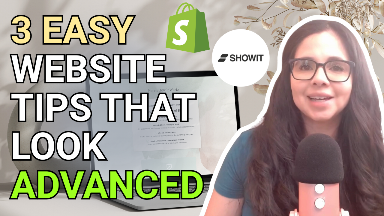Three Showit Website Tips that Look Premium